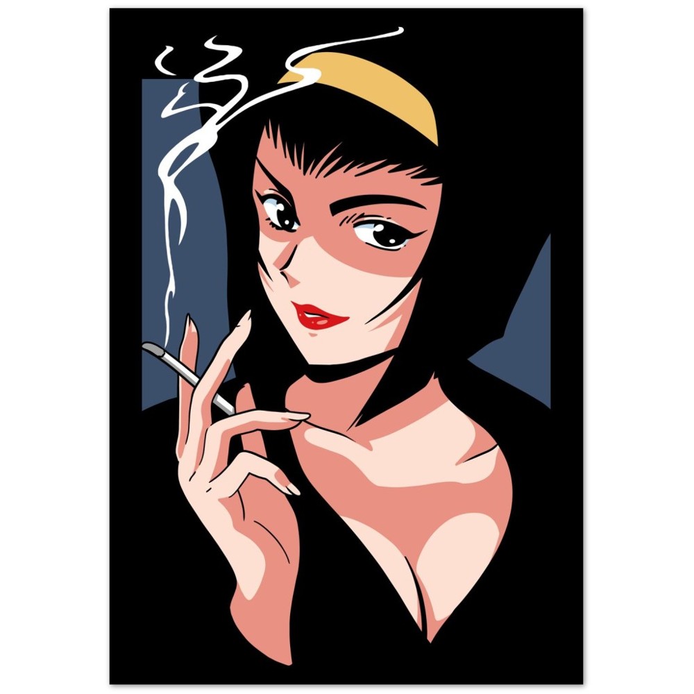 Faye Noir semi-gloss poster