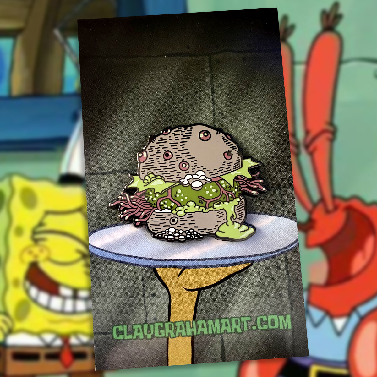 Nasty Patty 1.5" hard enamel pin