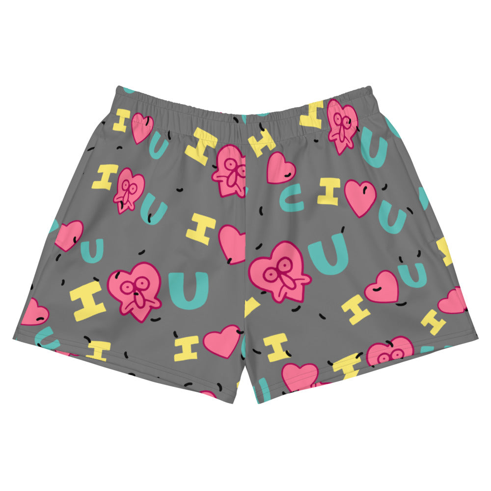 Sweater of Eyelashes mid-thigh shorts