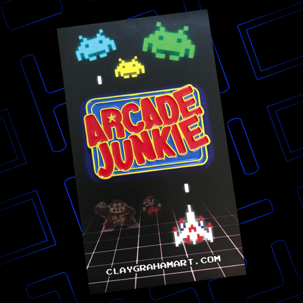 Arcade Junkie 1.75" Soft Enamel Pin