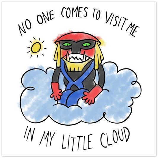 In My Little Cloud semi-gloss poster