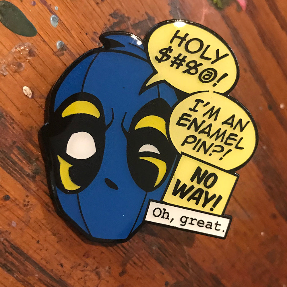 Headpool 2" Soft Enamel Pin w/ epoxy
