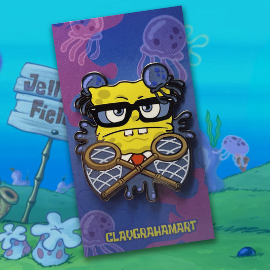 Jellyfish or Die 2" hard enamel pin