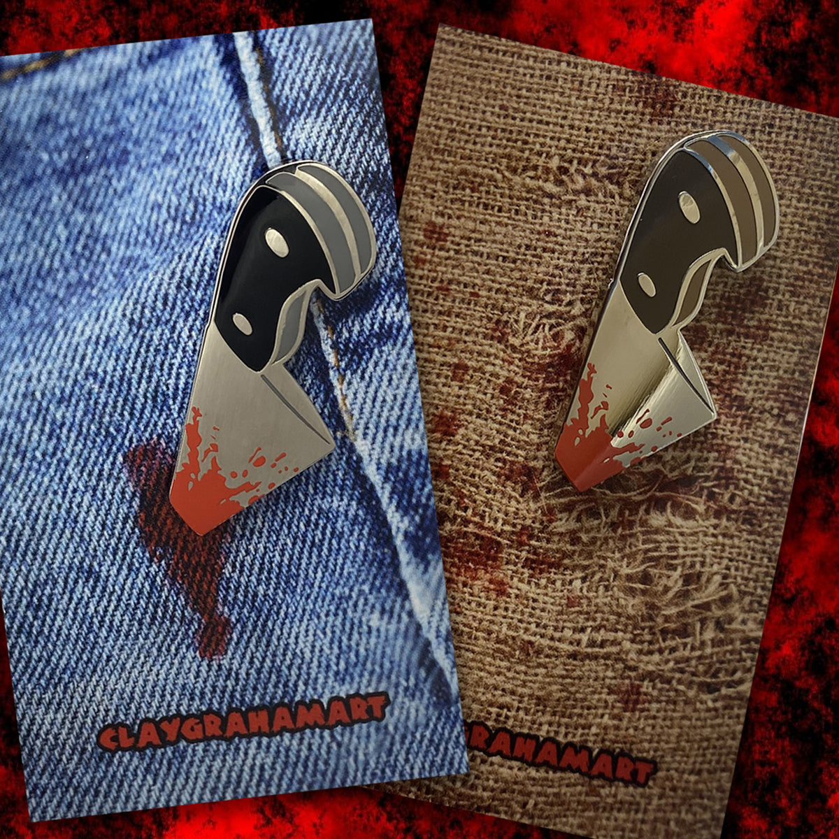 Knife To Meet You! 1.5" Hard Enamel Pin