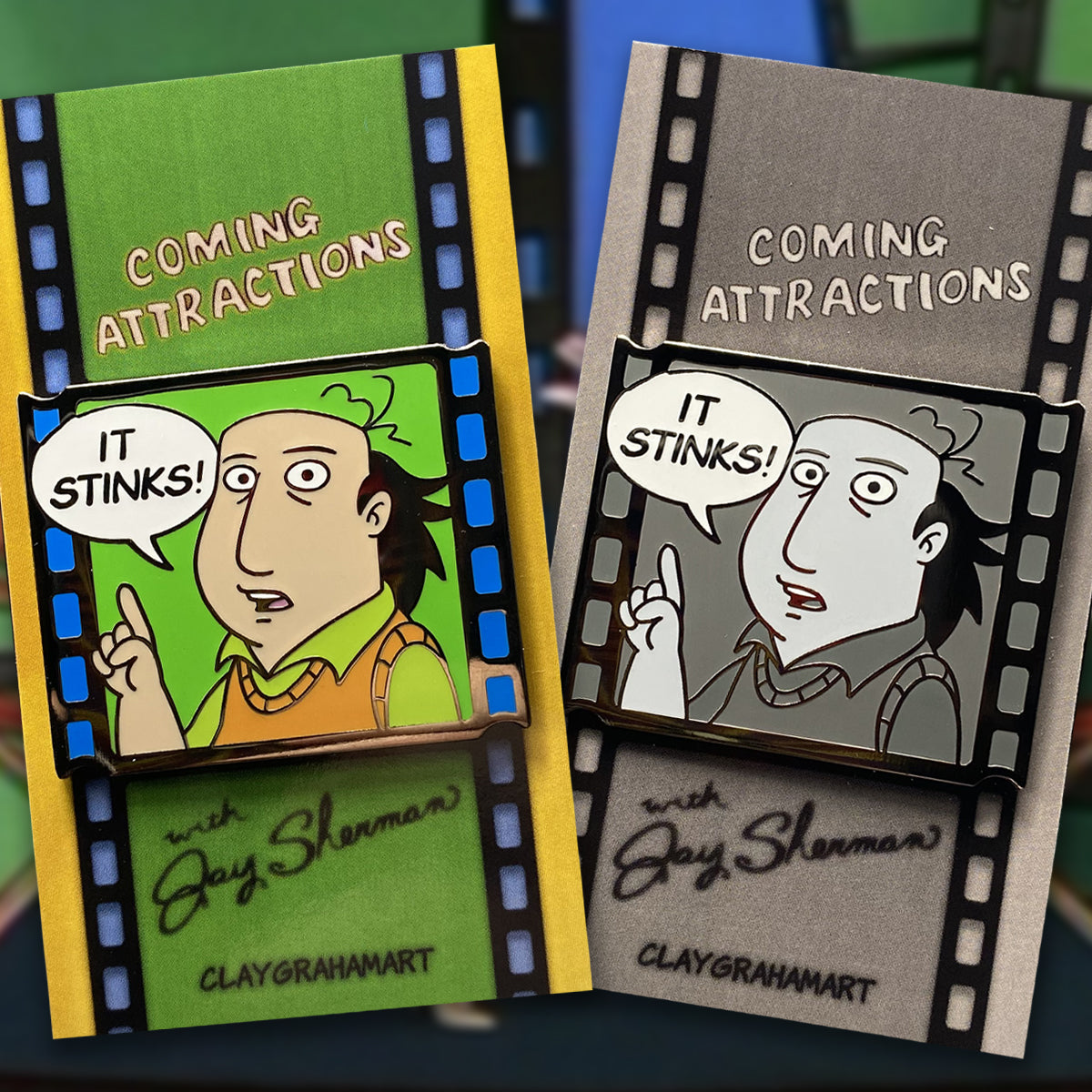 Everyone's a Critic 1.75" hard enamel pin