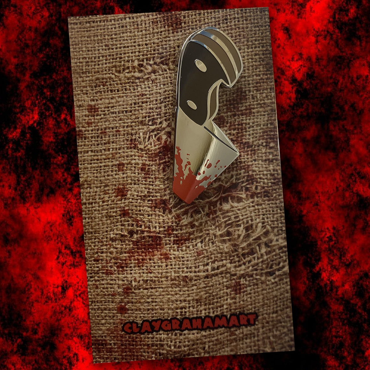 Knife To Meet You! 1.5" Hard Enamel Pin