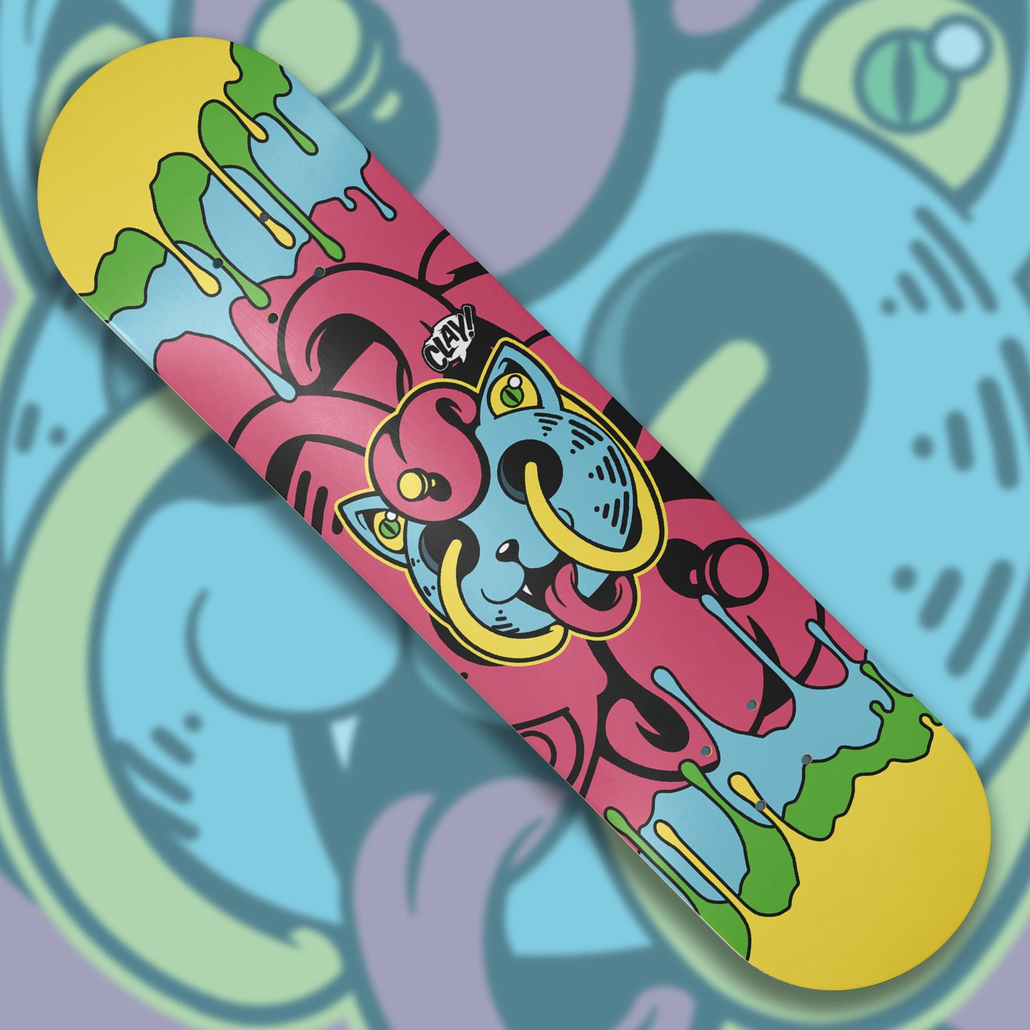 Paw-Dern Art skate deck