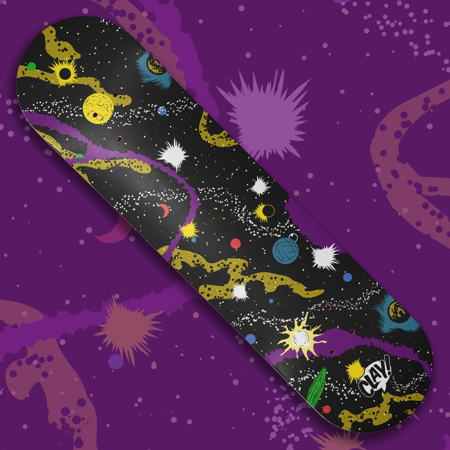 Celestial skate deck