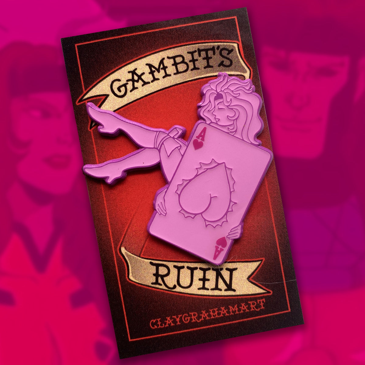 Gambit's Ruin 2" Enamel Pin