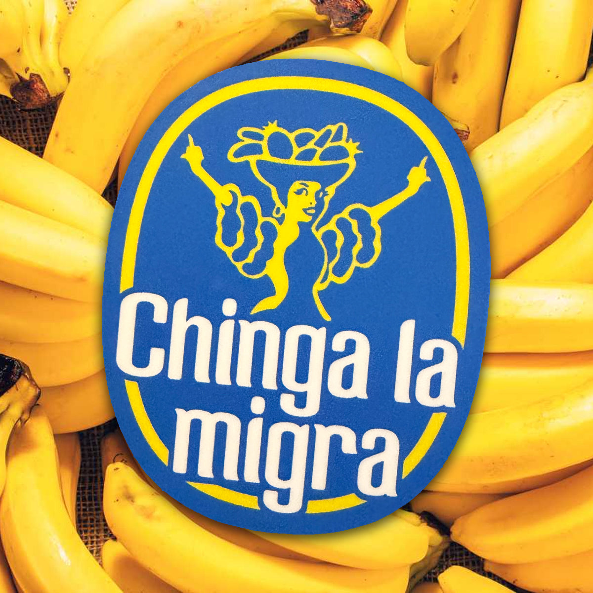 ICE Is Bananas vinyl sticker