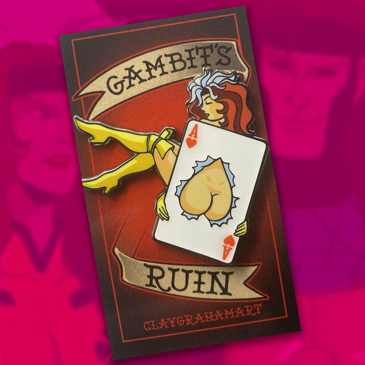 Gambit's Ruin 2" Enamel Pin