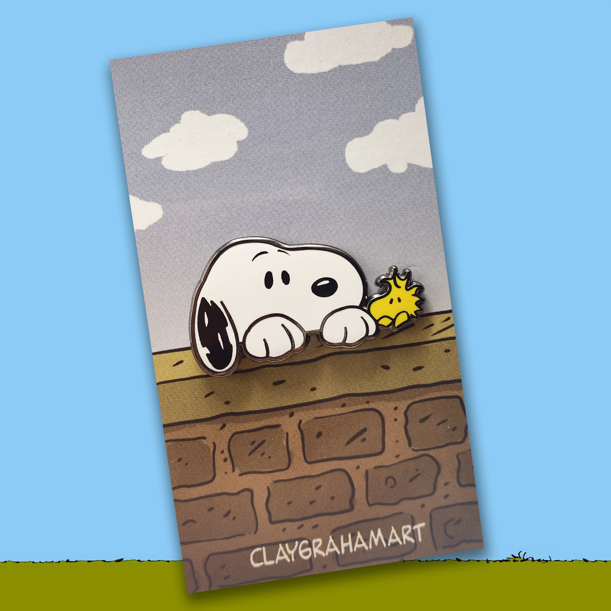 Beagle Peeker 1.5" hard enamel pin