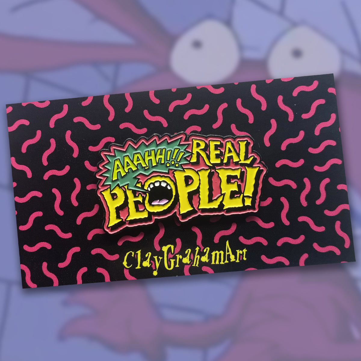 AAAHH!!! Real People 1.75" Soft Enamel Pin