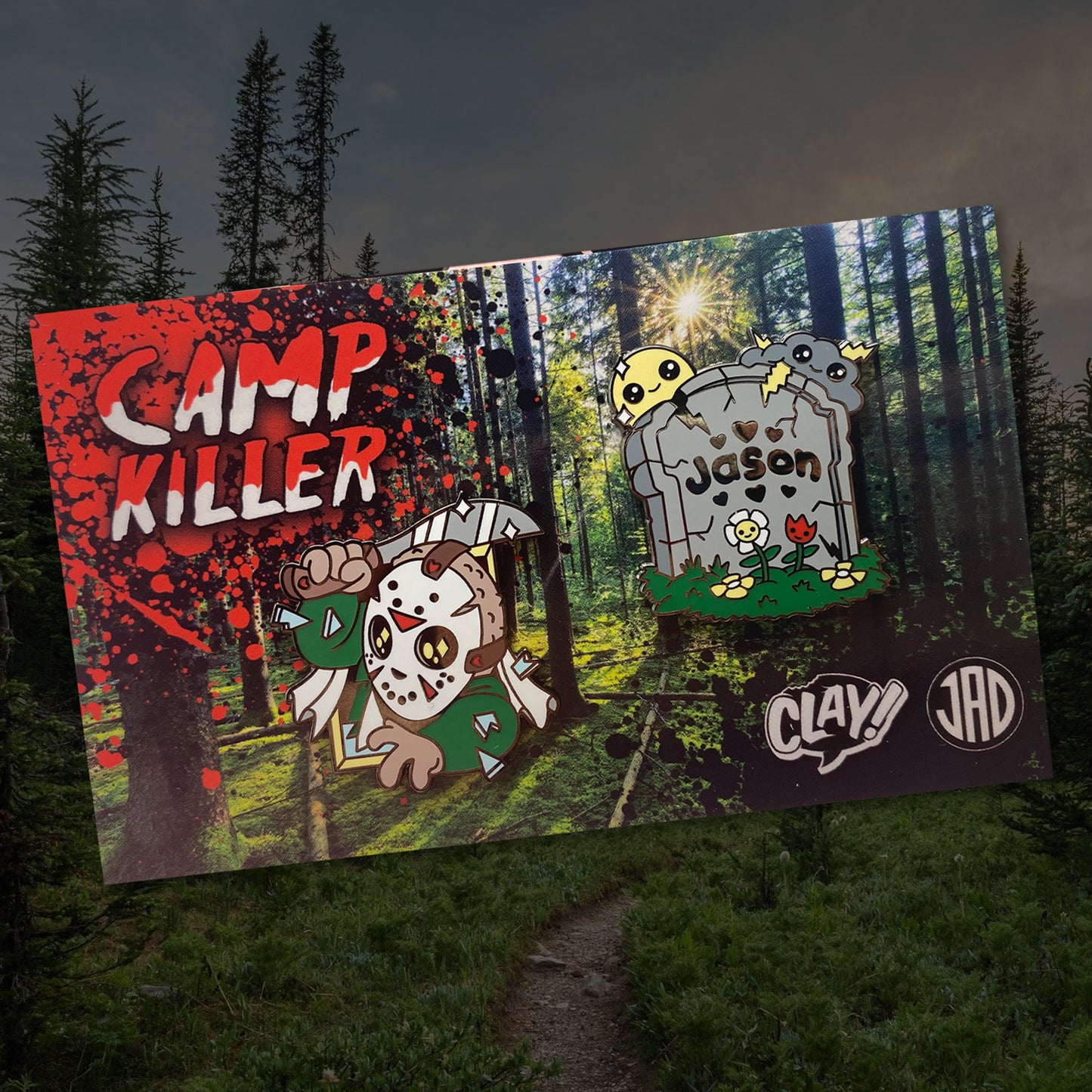 Camp Killer 1.5" Enamel Pin Set