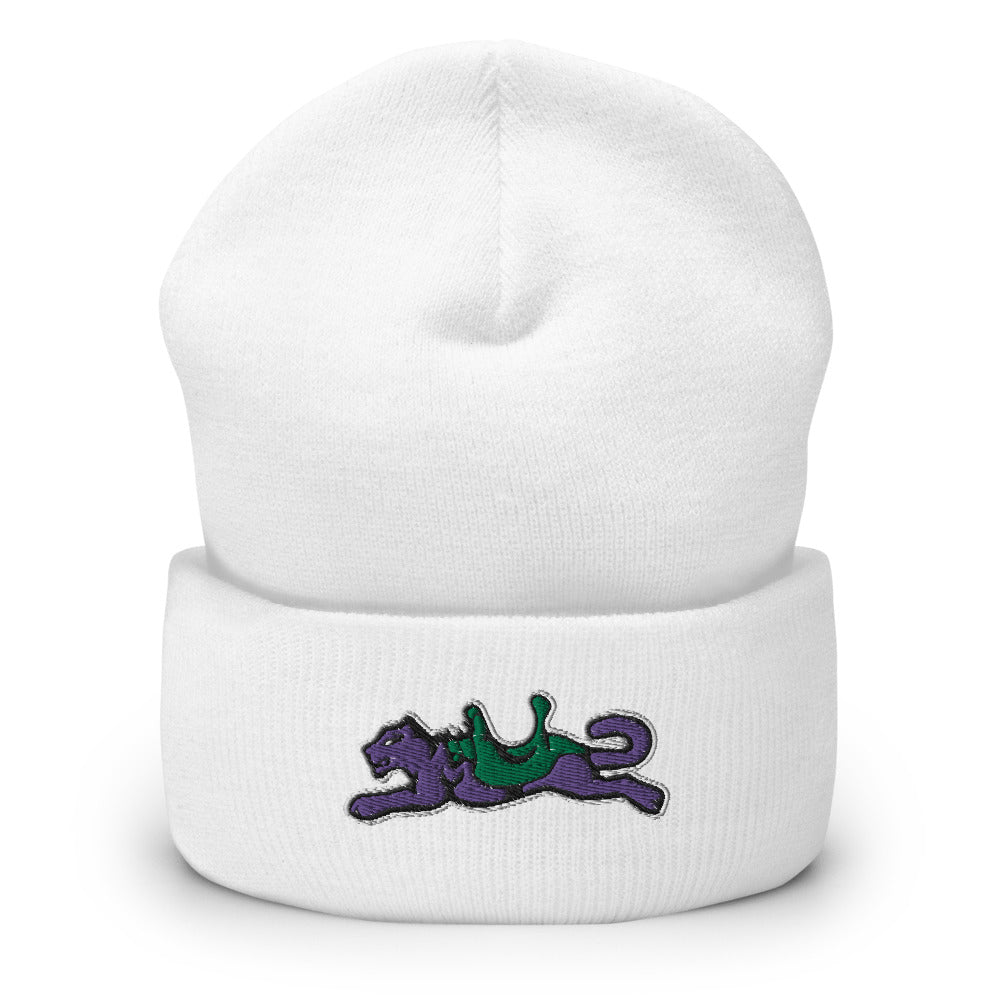 La Panthère embroidered beanie
