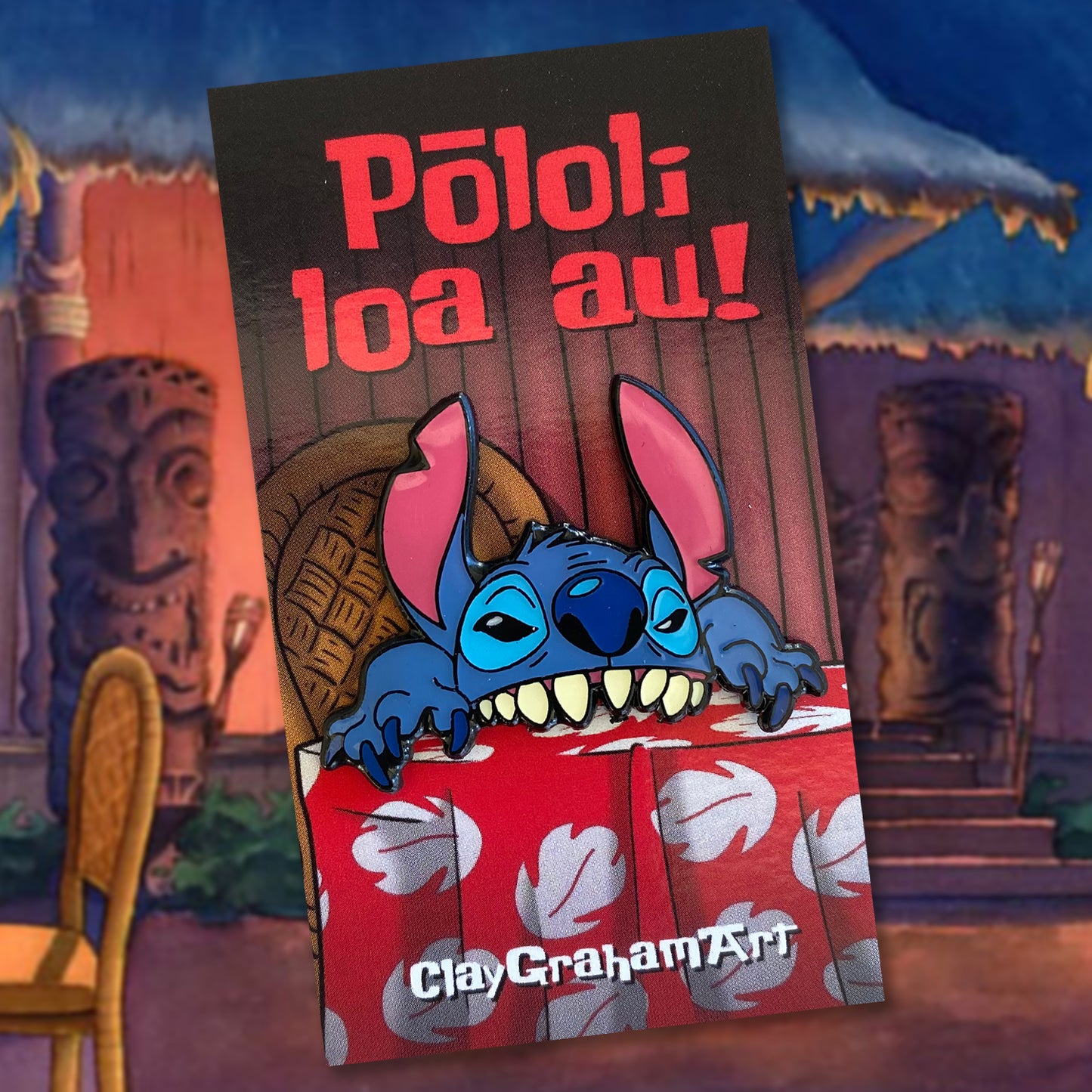 B-GRADE Always Hungry peeker 1.75" Soft Enamel Pin