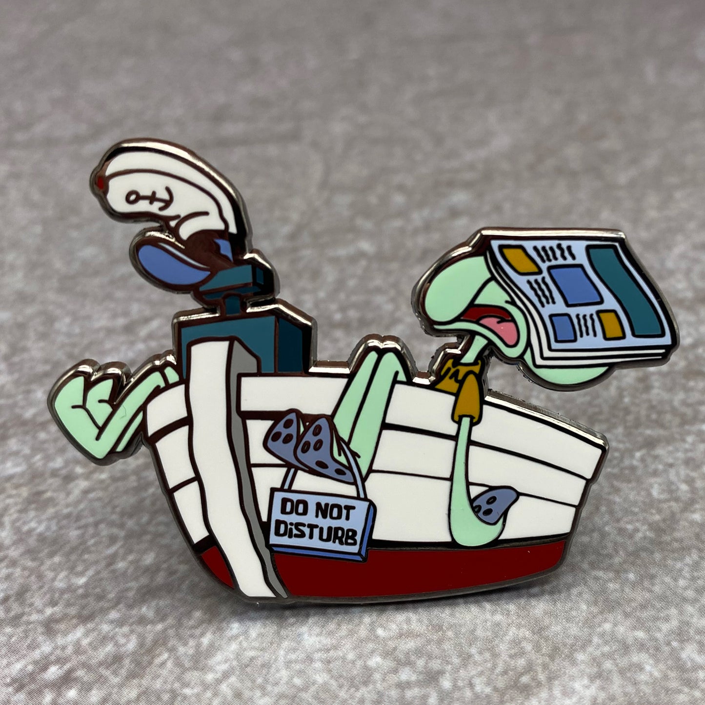 Squid Work 2" hard enamel pin