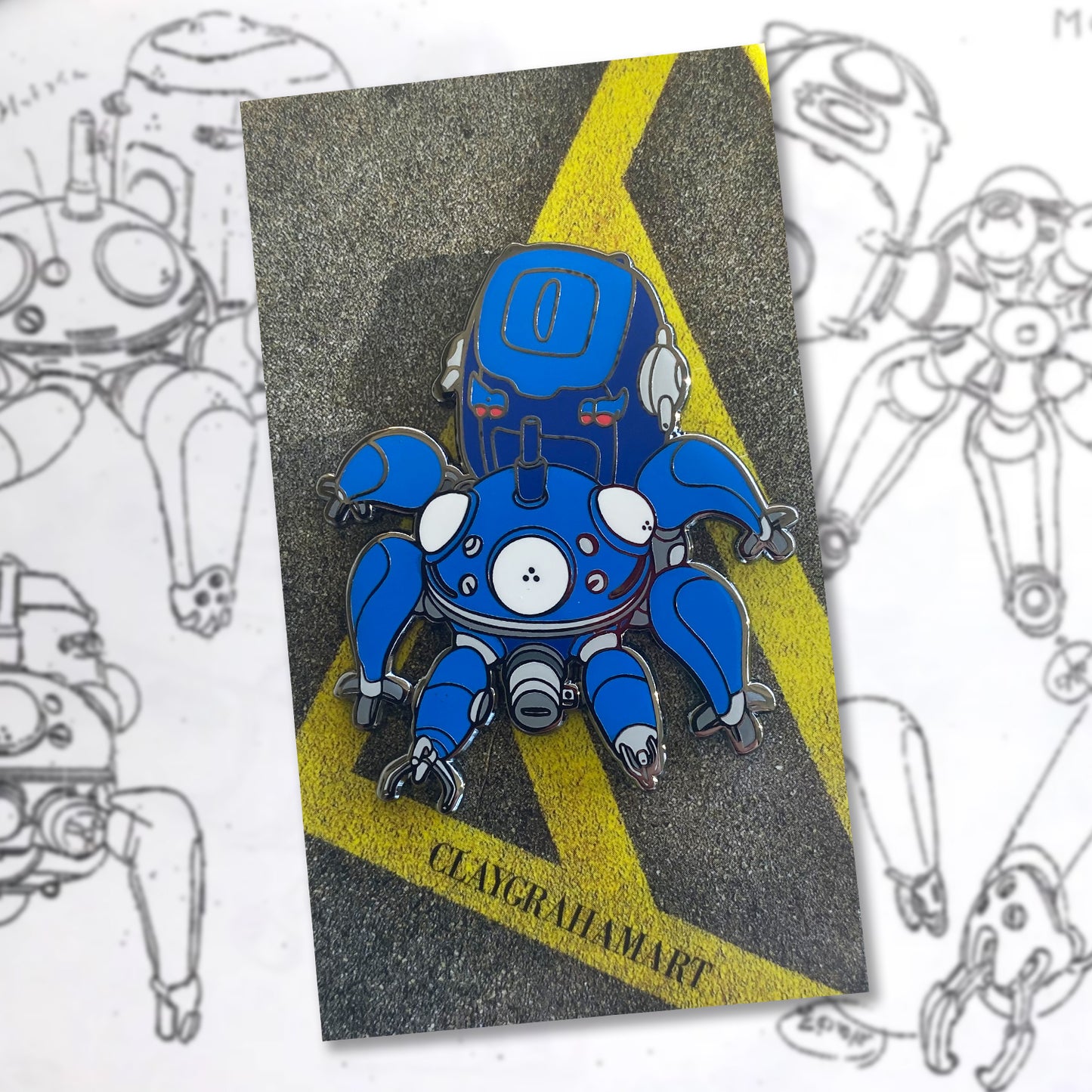 Tachikoma Crawler 2" Hard Enamel Pin
