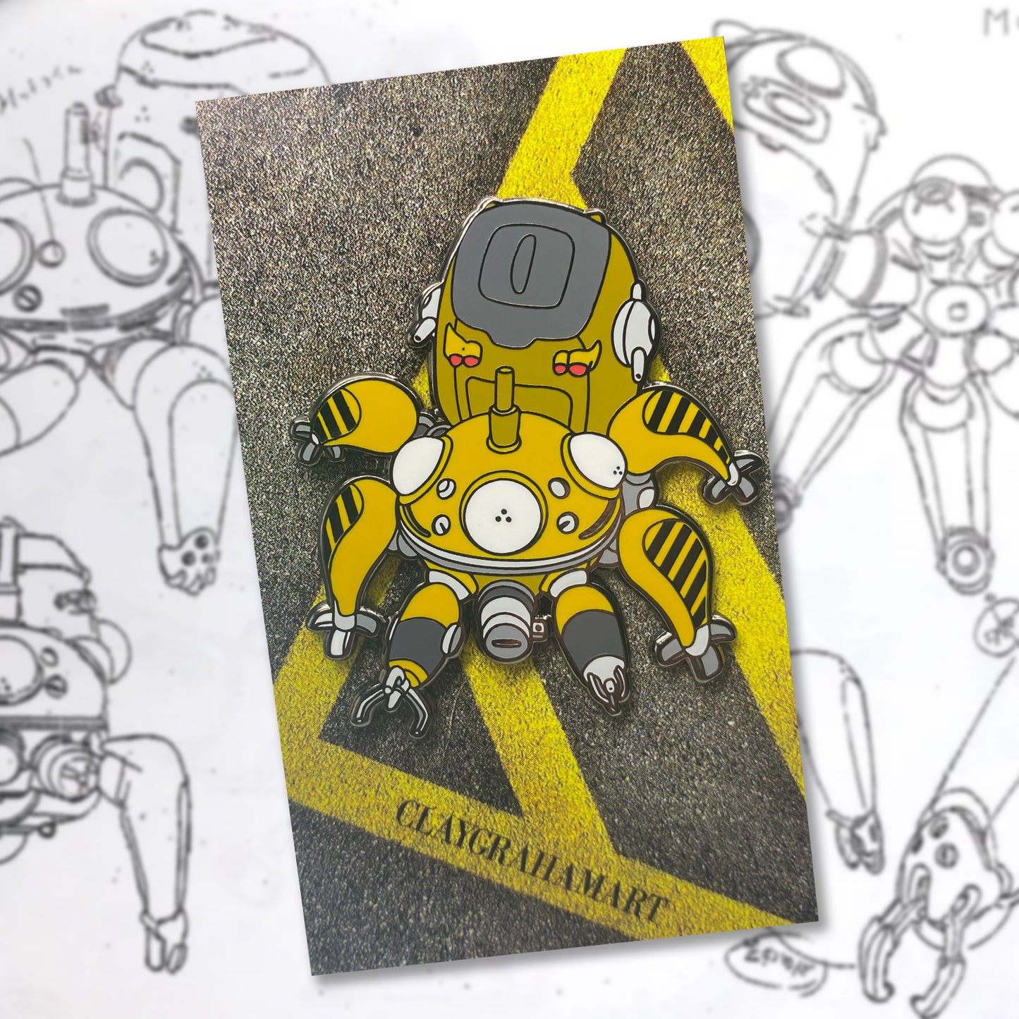Tachikoma Crawler 2" Hard Enamel Pin