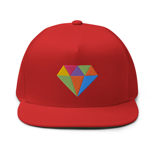Facets snapback hat
