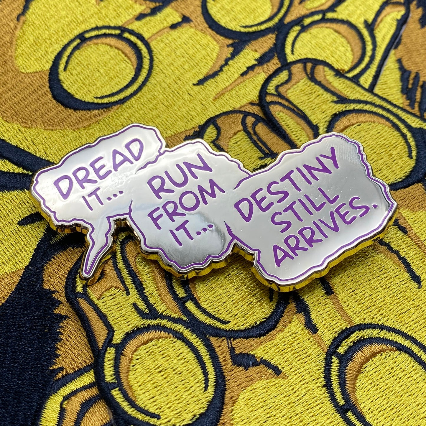 Titan's Warning 2.75" Enamel Pin