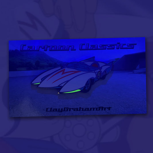 Cartoon Classics Mach 5 2" Hard Enamel Pin