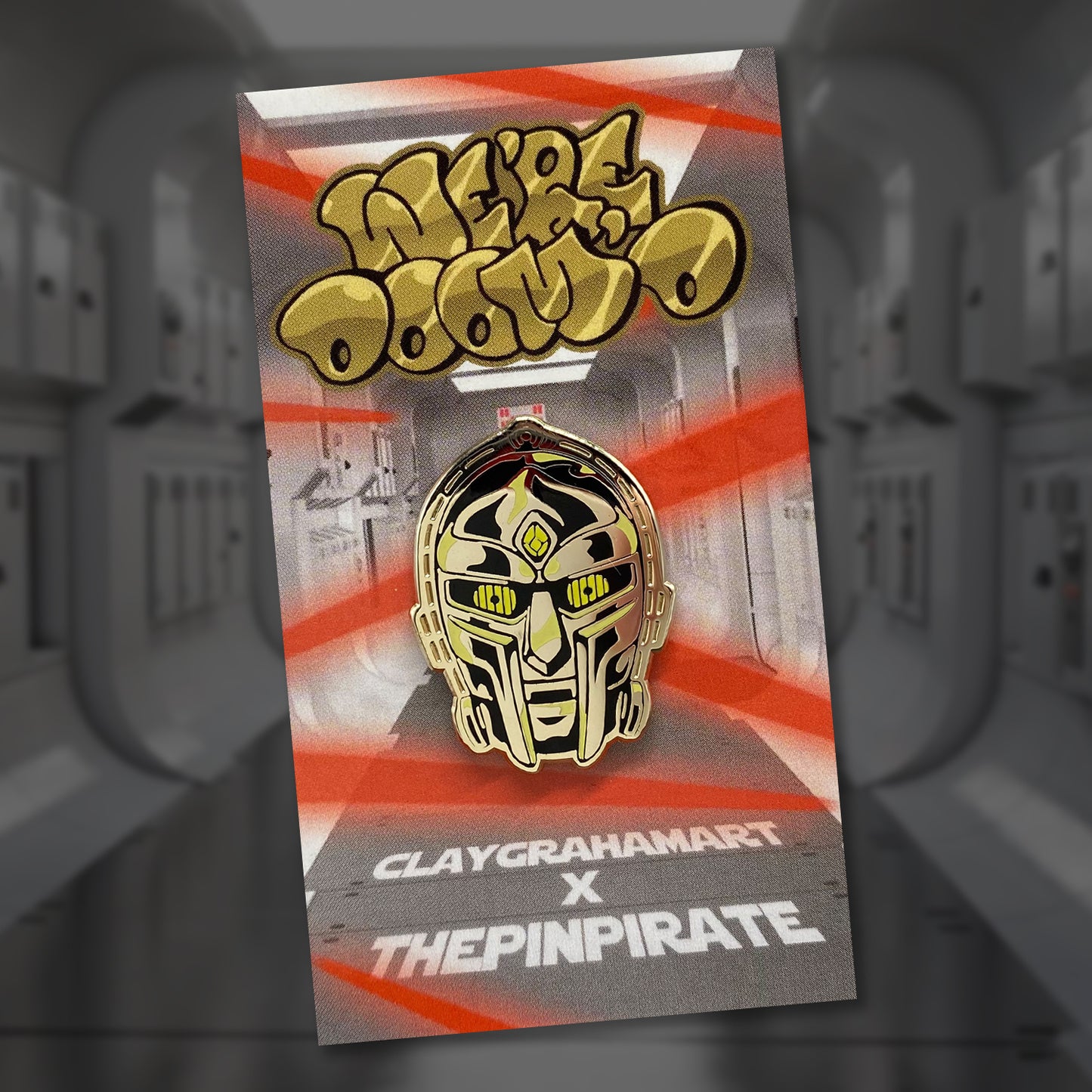 We're DOOM'd 1.25" hard enamel pin