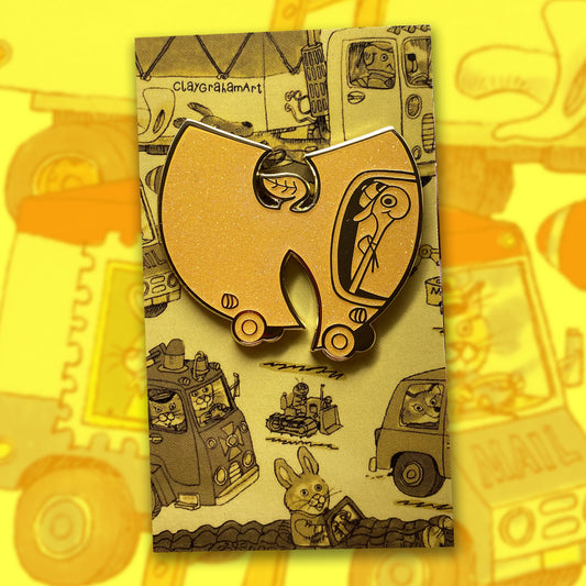 Big Apple Lowly WUrm 1.75" hard enamel pin