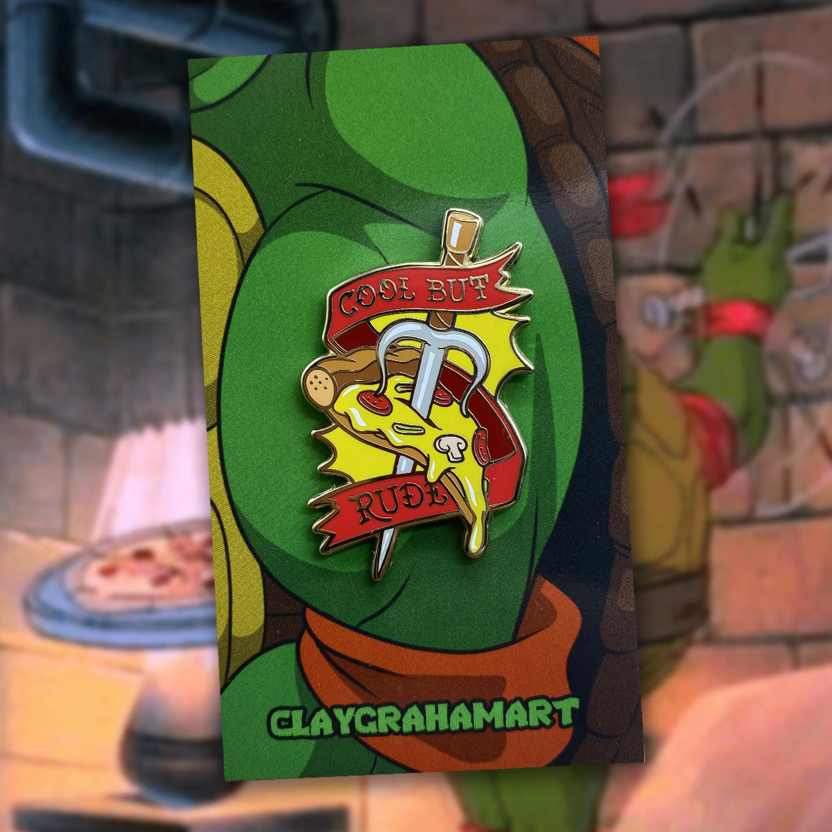 Cool But Rude 1.75" hard enamel pin