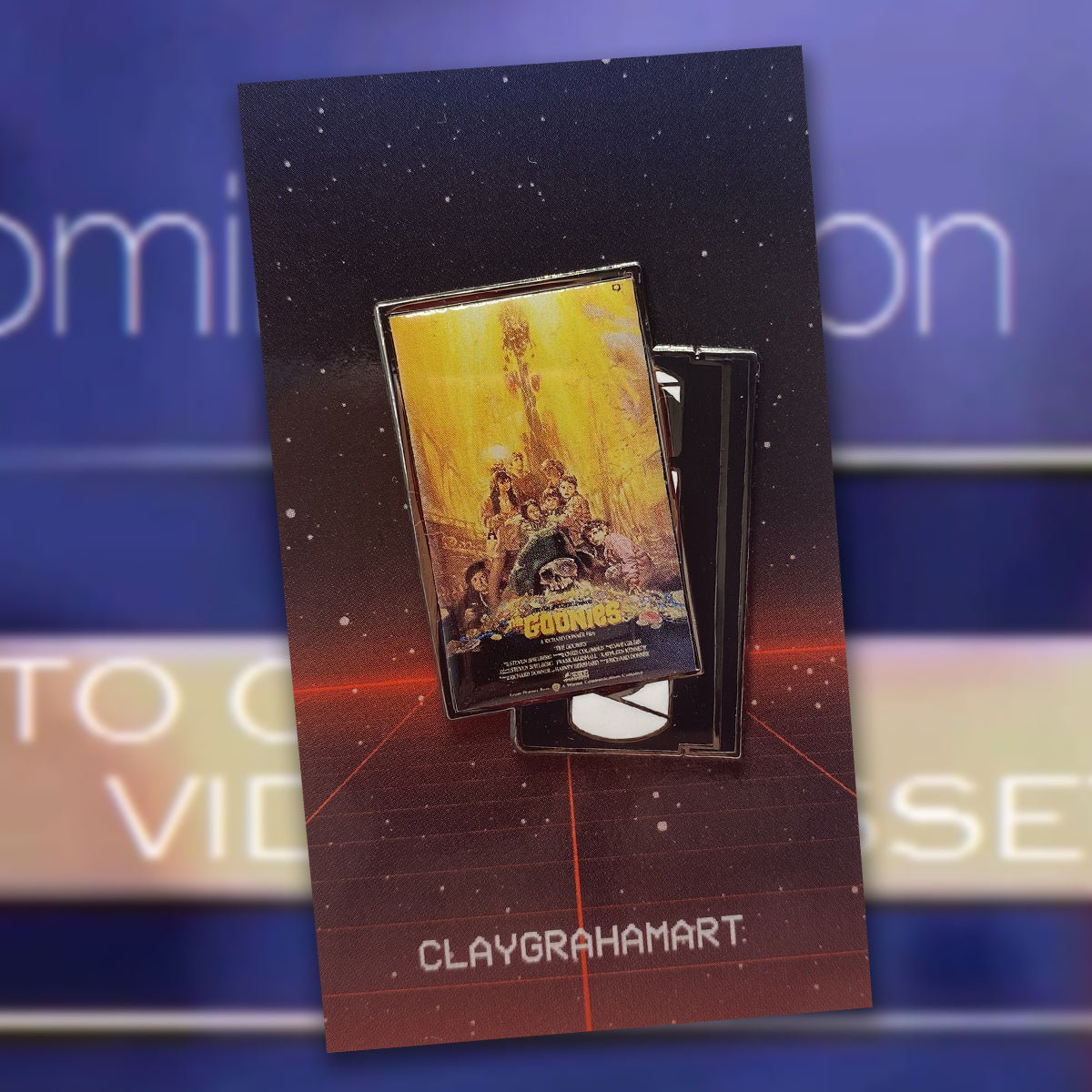 Now Available On VHS 1.75" hard enamel / digital offset pin