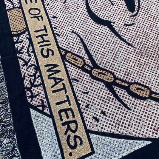 It Don't Matter Carl 80" X 60" Woven Blanket