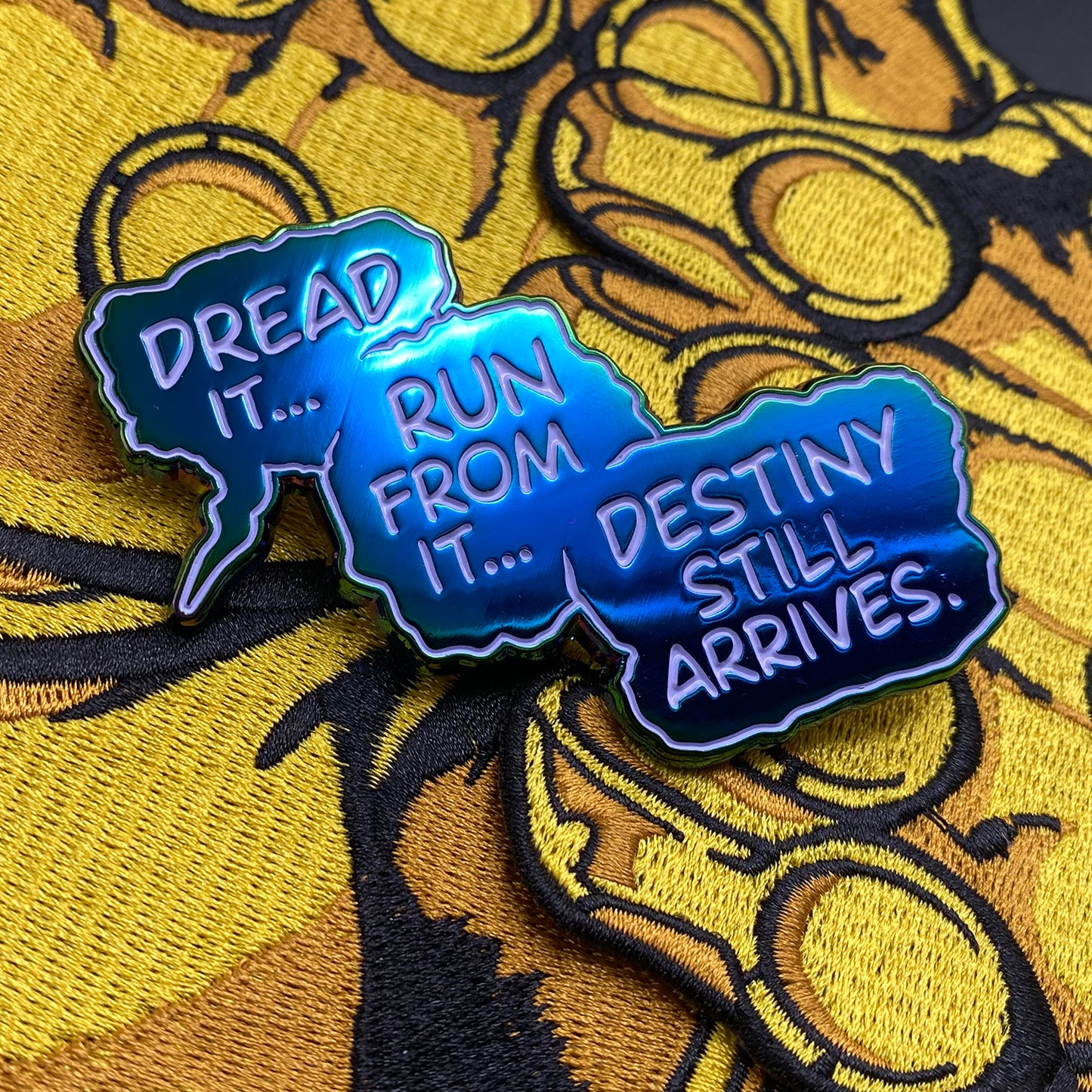 Titan's Warning 2.75" Enamel Pin
