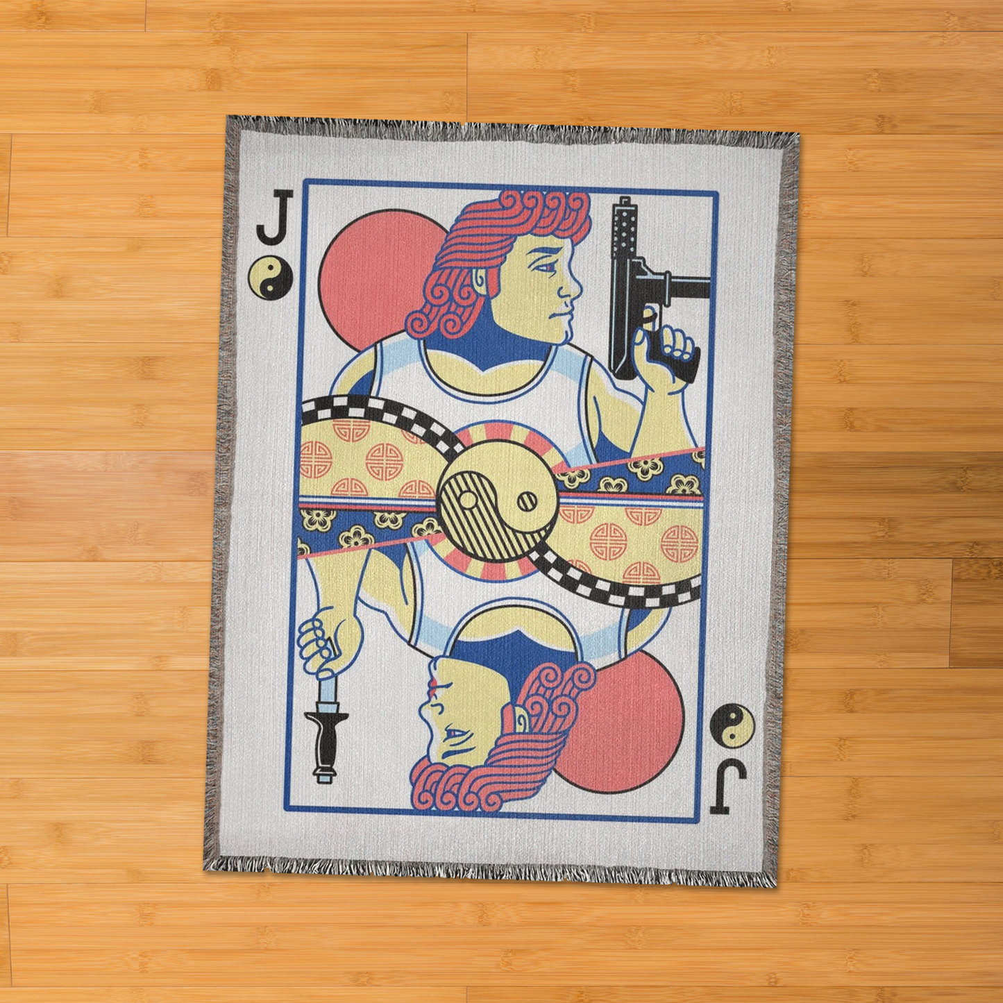 Jack Of Troubles 60" X 80" Woven Blanket