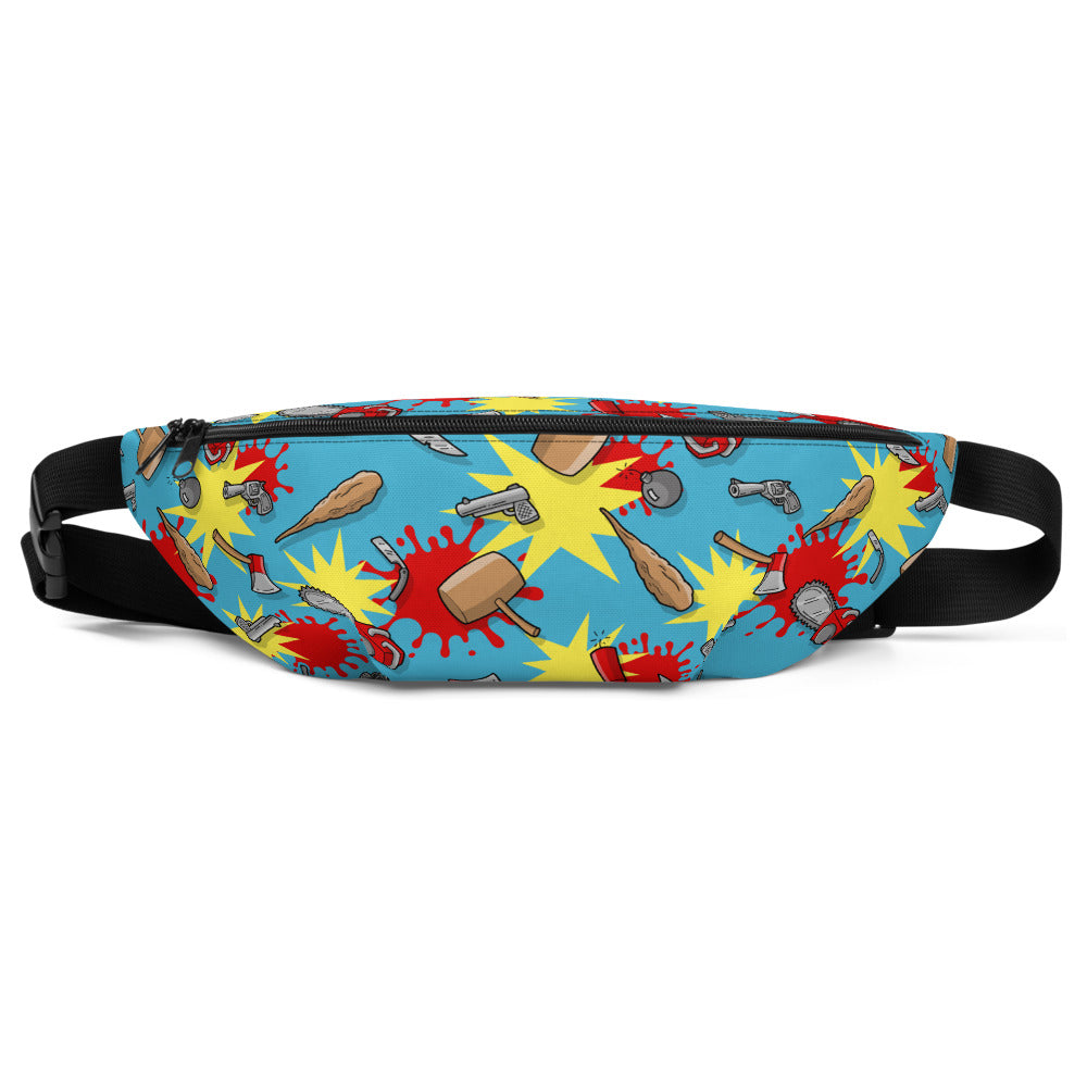 Bite & Fight allover print fanny pack / crossbody bag