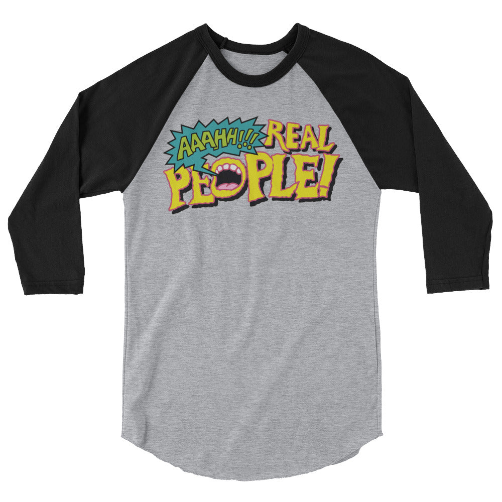 AAAHH!!! Real People! baseball t-shirt