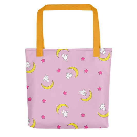 Sleeper Moon allover print tote bag
