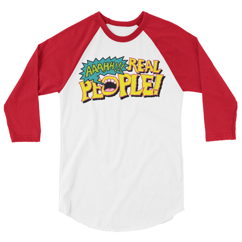 AAAHH!!! Real People! baseball t-shirt
