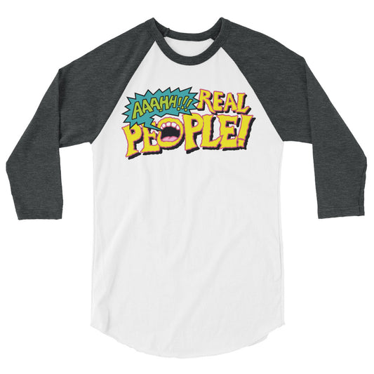 AAAHH!!! Real People! baseball t-shirt