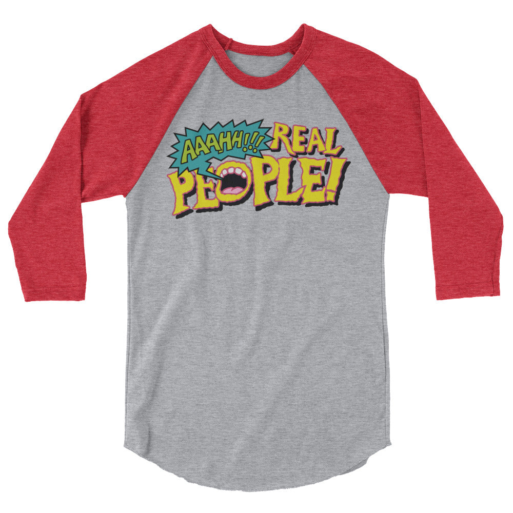 AAAHH!!! Real People! baseball t-shirt