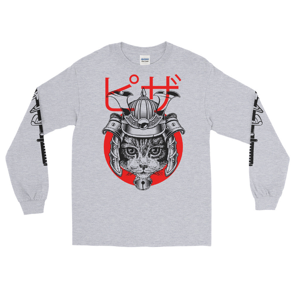 Warrior Pizza Felines long sleeve t-shirt