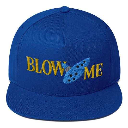 Blow Me Ocarina snapback hat