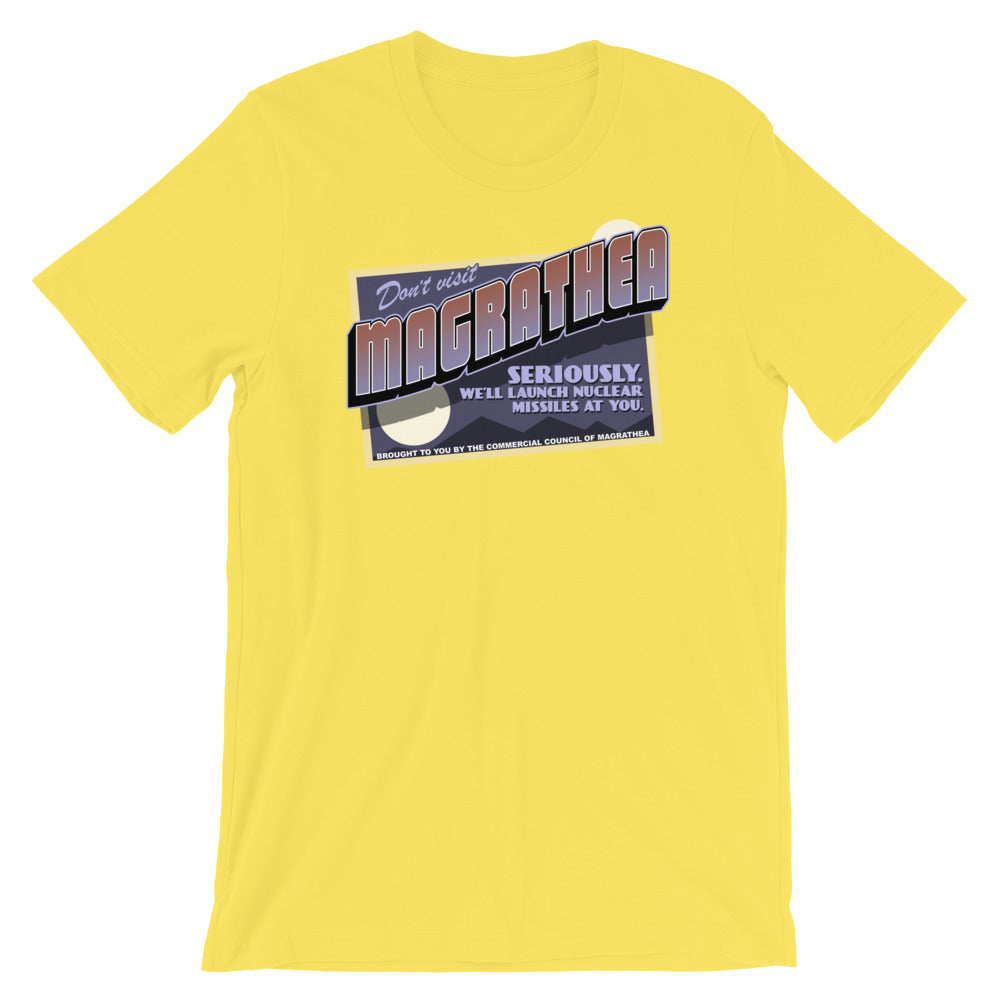 Don't Visit Magrathea t-shirt