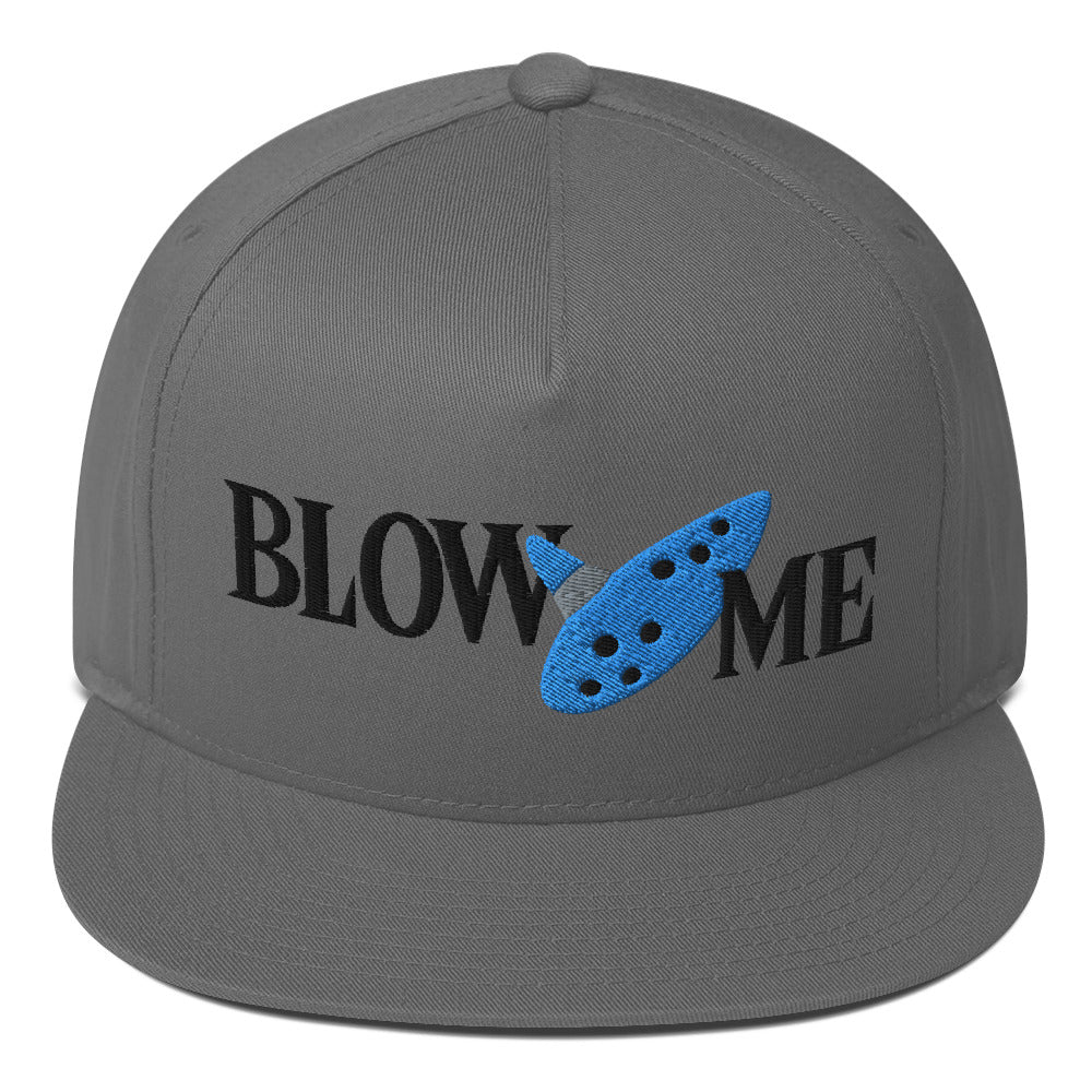 Blow Me Ocarina snapback hat