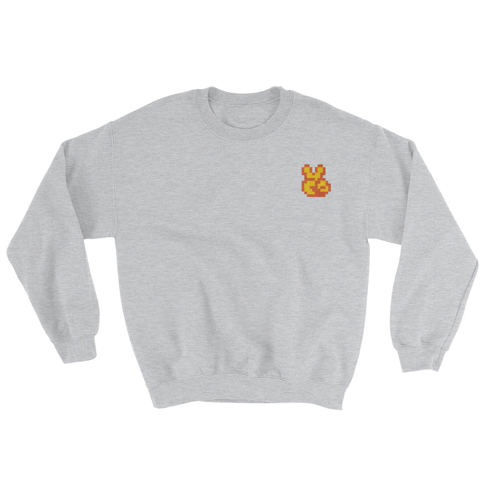 You Win! embroidered crewneck sweatshirt