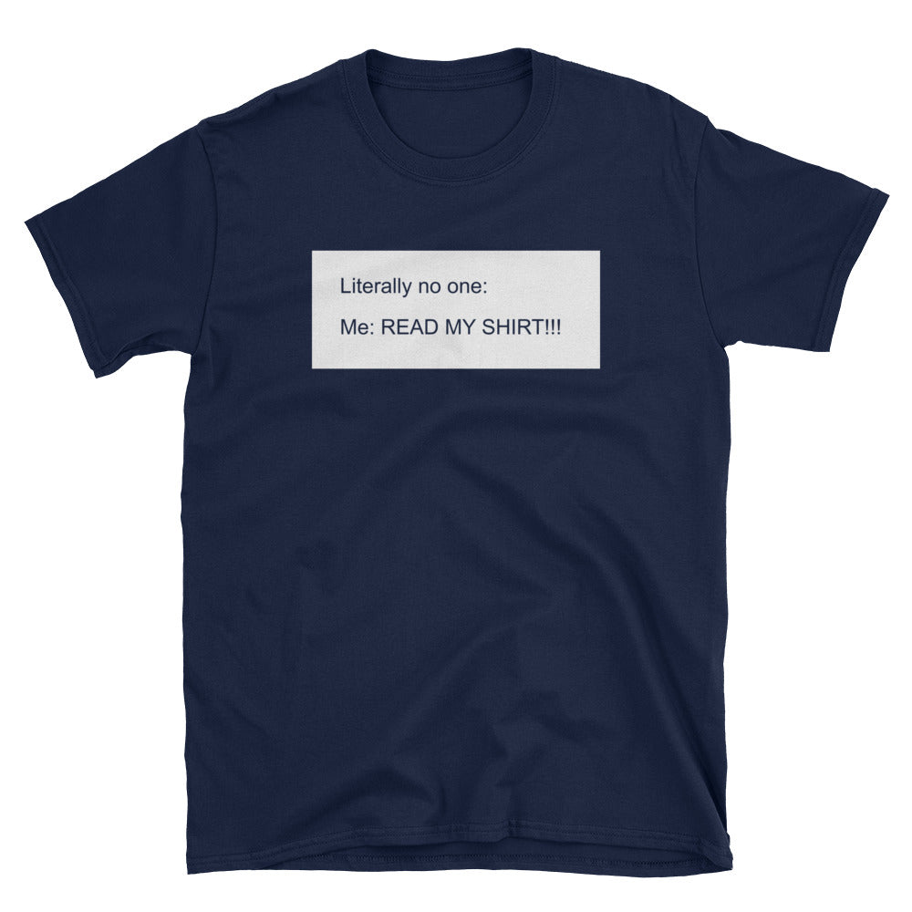 READ MY t-shirt