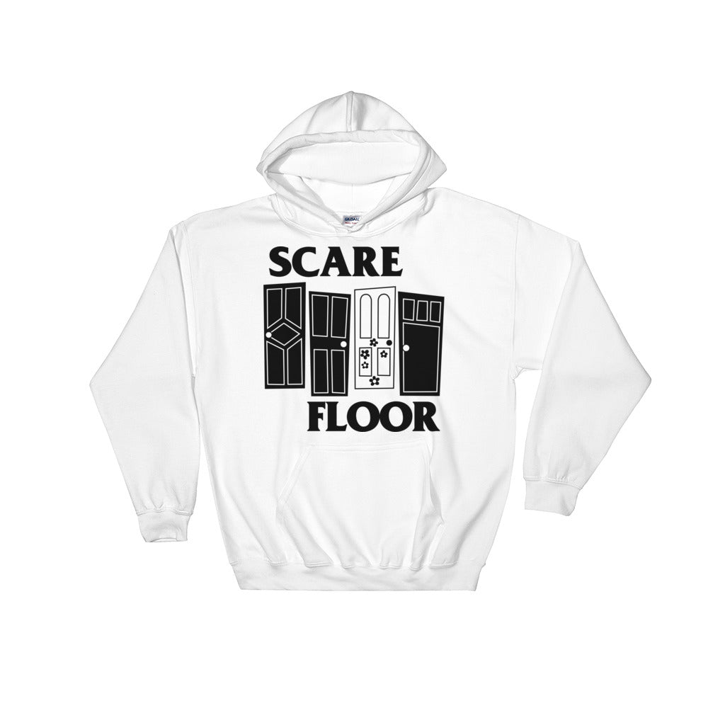 Scare Floor pullover hoodie (WHITE)