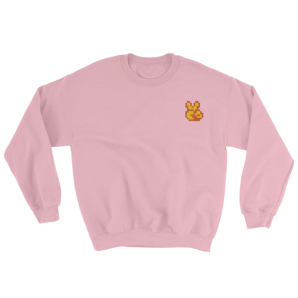 You Win! embroidered crewneck sweatshirt