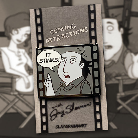 Everyone's a Critic 1.75" hard enamel pin