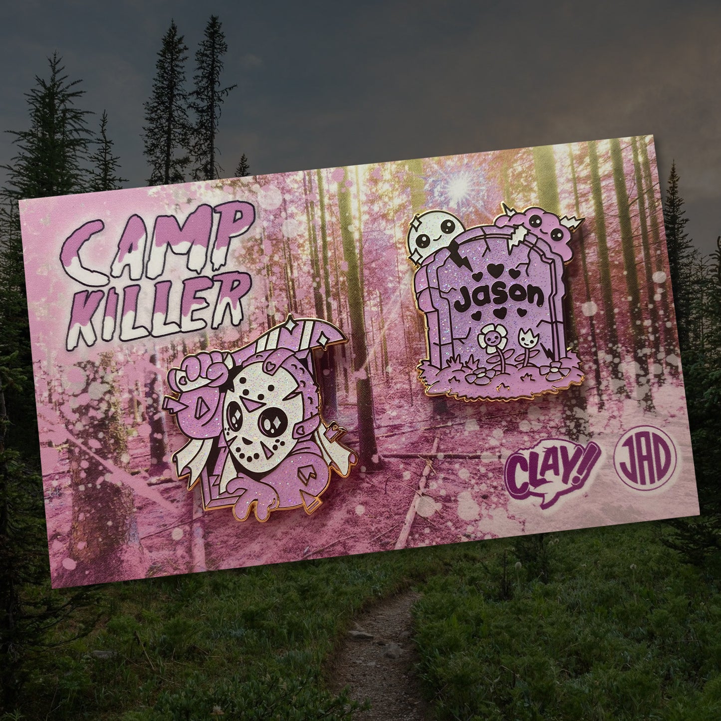 Camp Killer 1.5" Enamel Pin Set