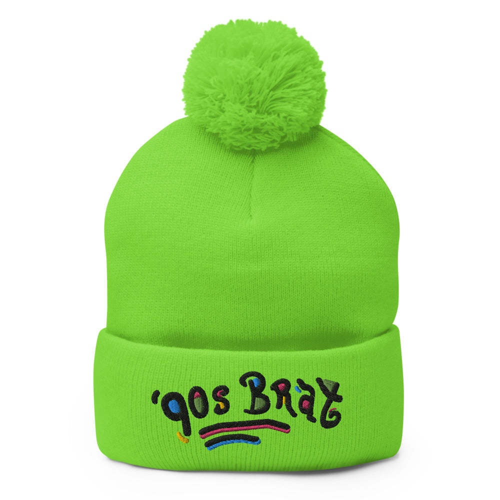 90s Brat beanie w/ pom